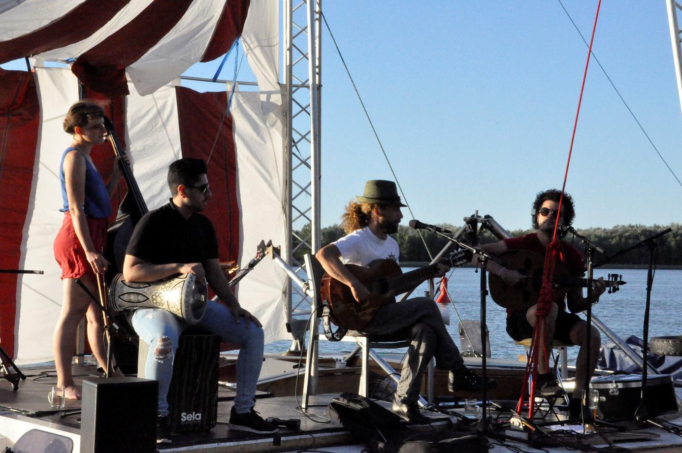 Concert with audience on deck