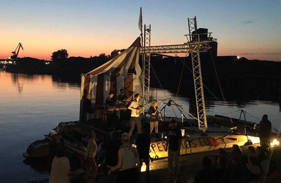 Sunset floating concert